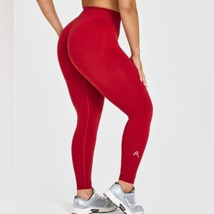 NWOT Oner Active Effortless Seamless Leggings Toasted Red Bum Scrunch